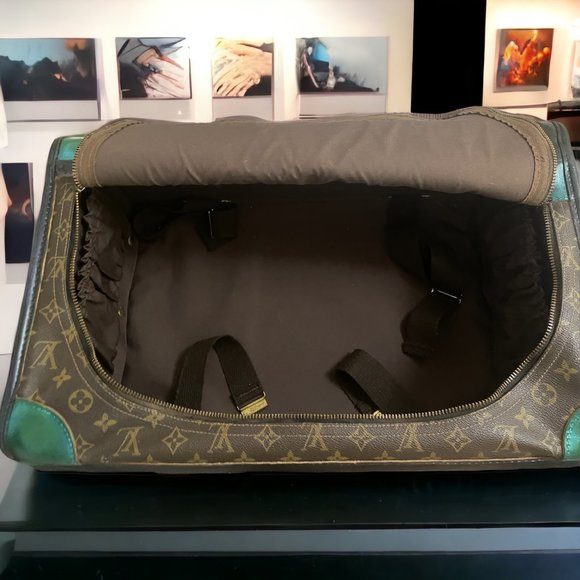 LOUIS VUITTON Authentic Custom Large Suitcase Vintage Artist 1 of a Kind Bag LV - Picture 14 of 15